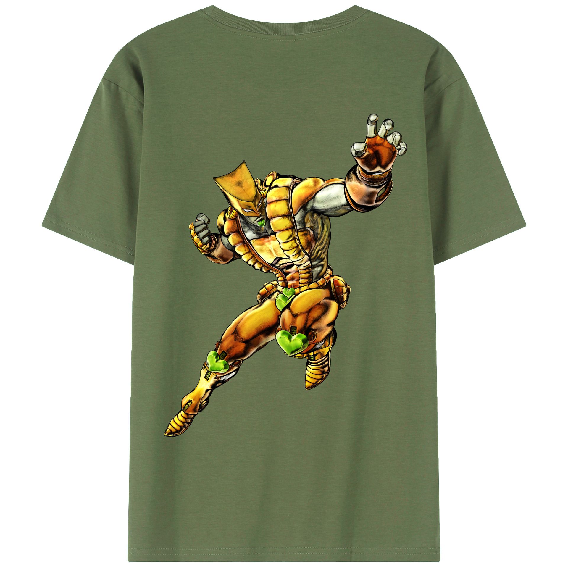 （画像用） ジョジョの奇妙な冒険 ディオ?ブランドー JoJo's Bizarre Adventure Dio Brando 綿100％ メンズ半袖Tシャツ（バックプリント） 通気性
